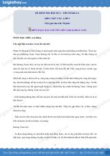 Đề thi học kì 1 Văn 9 - Đề số 6